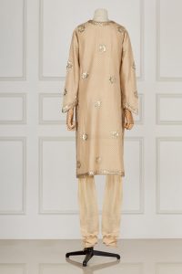 Neutral embellished kurta set by Rohit Bal (3)