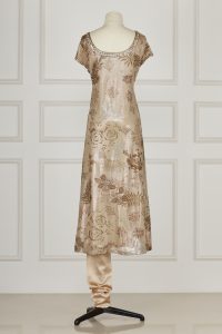 Neutral silk kurta set by Suneet Varma (3)