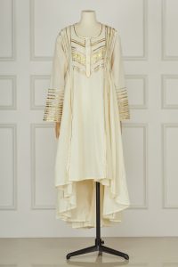 White cotton kurta by Gulabo by Abu Sandeep (1)