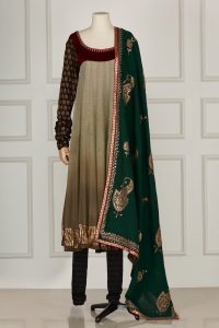 Grey embellished anarkali set by Sabyasachi (1)