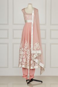 Pink applique anarkali set by Rohit Bal (1)