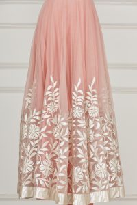 Pink applique anarkali set by Rohit Bal (4)