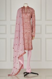 Pink embellished kurta set by Rohit Bal (1)