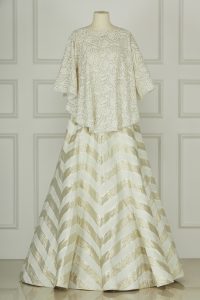 White Chevron lehenga set by Anjul Bhandari (2)