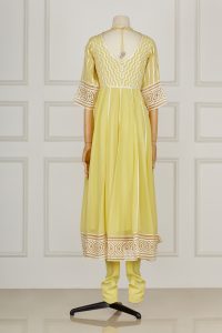 Yellow georgette anarkali set by Abu Jani Sandeep Khosla (3)