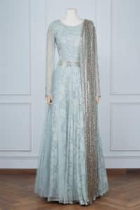 Grey embellished anarkali by Ridhima Bhasin (1)