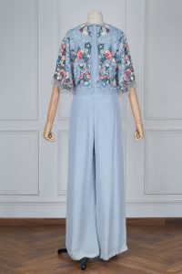 Blue embroidered jumpsuit by Pankaj & Nidhi (3)