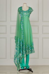 Green embellished anarkali set by Suneet Varma (1)