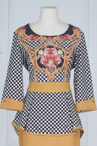 Multicolour printed top and skirt by Archana Kochhar (3)