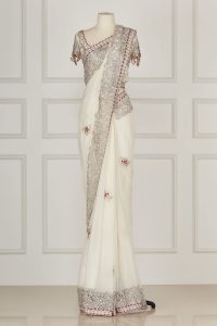 White embroidered sari set by Radhika Naik (2)