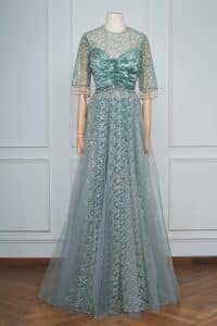 Aqua sequin embroidered anarkali gown set by Cedar & Pine (1)