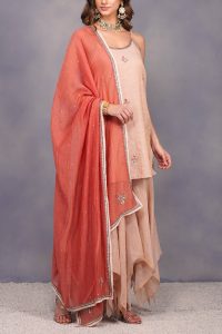 Pink asymmetric gharara set (2)