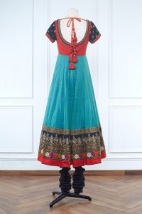 Blue embroidered anarkali set (3)