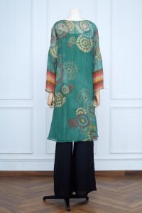 Green printed kurta (2)