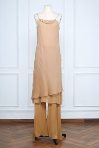 Neutral layered kurta set (2)