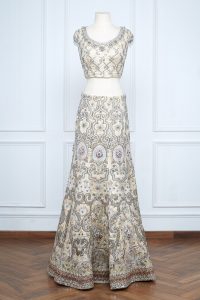 White embroidered lehenga set (2)