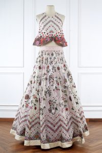 White embroidered organza lehenga set by Rahul Mishra (2)