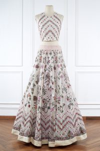 White embroidered organza lehenga set by Rahul Mishra (3)