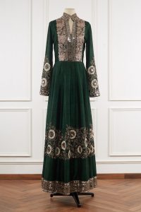 Green floral embroidered anarkali set by Manish Malhotra (3)