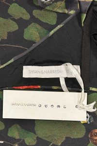 Green printed pre-draped saree set by Shivan & Narresh (1)