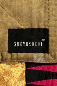 Orange motif woven saree set by Sabyasachi (2)