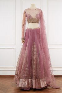 Pink gota work lehenga set by Nitya Bajaj (1)