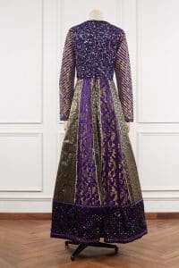 Purple sequinned brocade anarkali set by Nitya Bajaj (3)