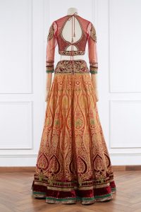 Brown benarasi lehenga set by Tarun Tahiliani (3)