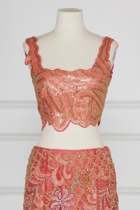 Coral embroidered lehenga set by Suneet Varma (4)