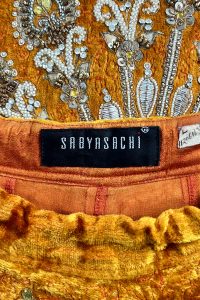 Orange embroidered lehenga set by Sabyasachi (4)