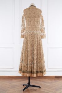 Beige sequin embroidered anarkali set by Sabyasachi (2)