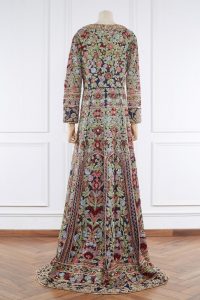 Blue embroidered anarkali kurta set by Manish Malhotra (3)