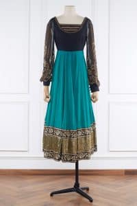 Blue sequin embroidered anarkali set by Sabyasachi (2)