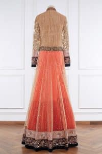 Orange embroidered anarkali set by Manish Malhotra (3)