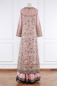 Pink embroidered jacket kurta set by Manish Malhotra (3)