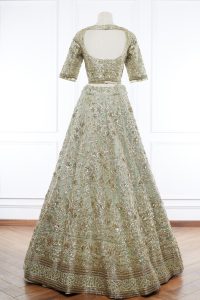 Green sequin embellished lehenga set by Manish Malhotra (2)