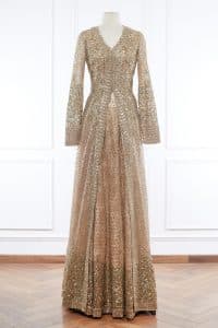 Neutral sequinned lehenga set by Sabyasachi (1)