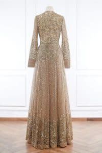 Neutral sequinned lehenga set by Sabyasachi (2)