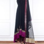 Black-embroidery-anarkali-set-by-Anju-Modi