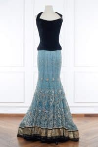 Blue embellished lehenga set by Tarun Tahiliani (2)