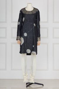 Grey tie-dye kurta set by Rohit Bal (2)