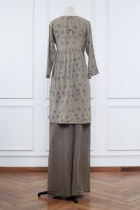 Grey block printed kurta set by Jayati Goenka (2)