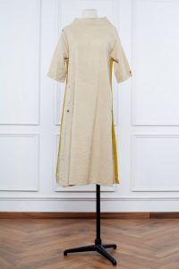 Neutral textured dress by Jayati Goenka (1)