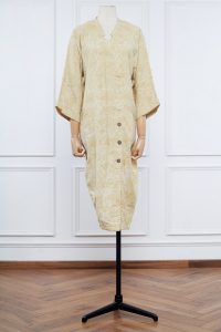 Yellow block printed dress by Jayati Goenka (1)