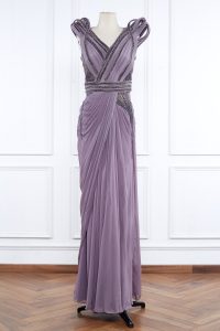 Grey embellished structured gown by Gaurav Gupta (1)