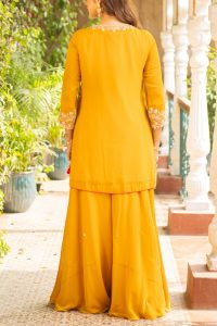 Mustard embellished sharara set by Ajiesh Oberoi (3)