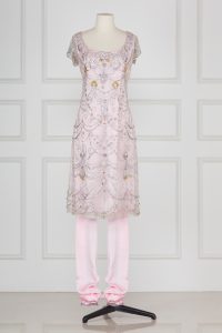 Pink embellished kurta set by Suneet Varma (2)