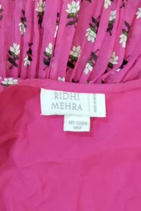 Pink floral printed lehenga set by Ridhi Mehra (3)