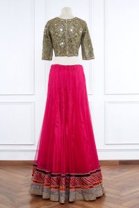 Gold mirror embellished blouse by Arpita Mehta (2)