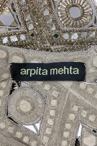 Gold mirror embellished blouse by Arpita Mehta (3)